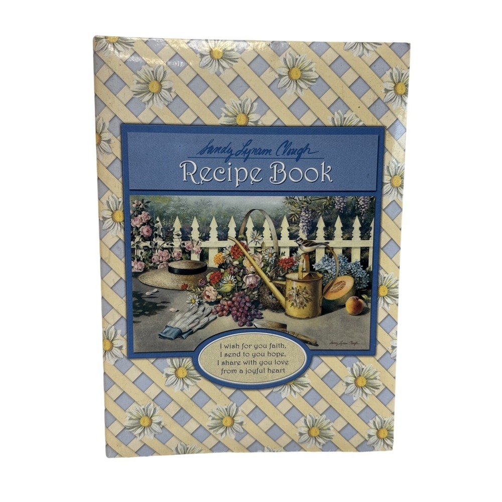 Sandy Lynam Clough Daisy Garden 3-Ring Recipe Binder Organizer Blank